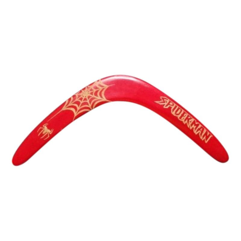boomerang-en-bois-spider-man-rouge