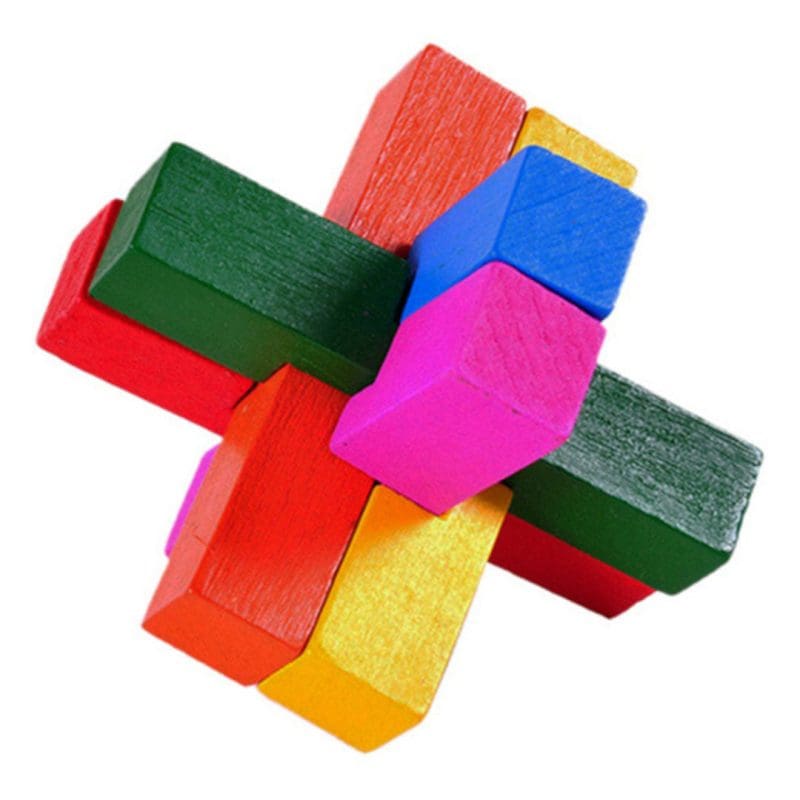 Casse-tête en Bois Arc-en-Ciel