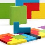 Casse-tête en Bois Tetris