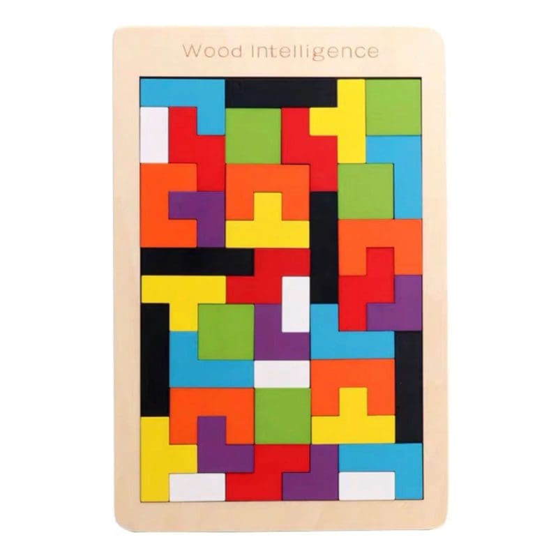 Casse-tête en Bois Tetris