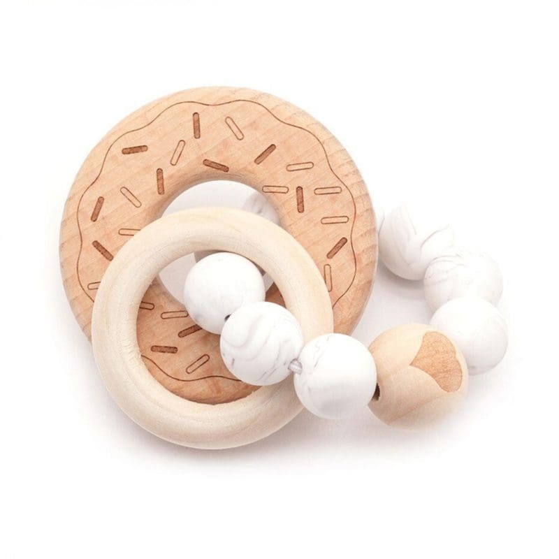 Hochet en Bois Donuts