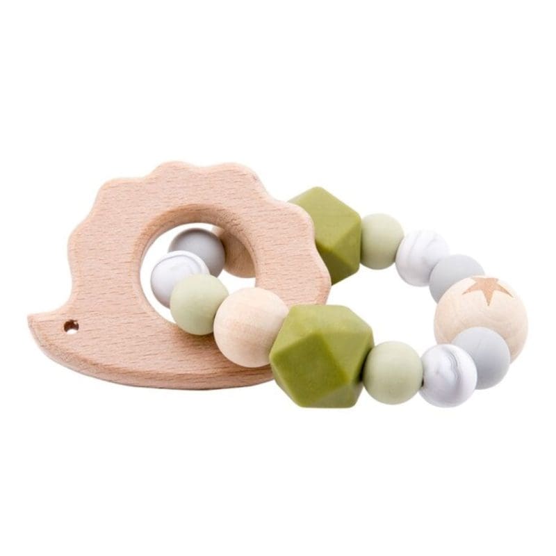 Hochet en Bois Hérisson