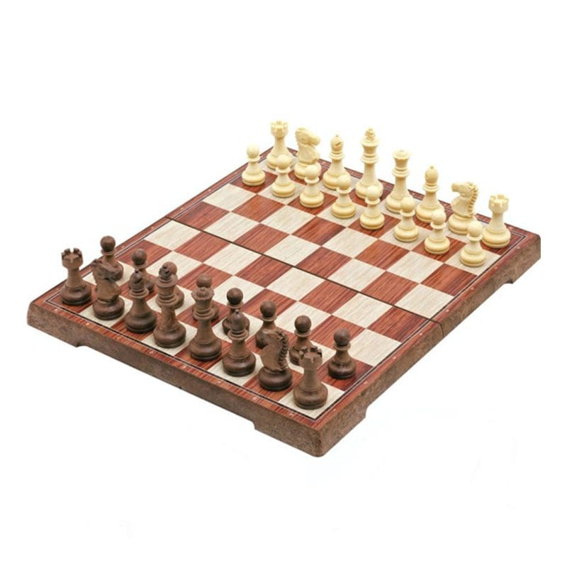 Jeu d’Échecs en Bois Magnétique