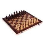 Jeu d’Échecs en Bois Pliant