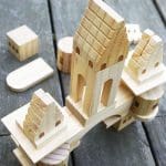 Jeu de Construction en Bois Château Fort