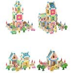 Jeu de Construction en Bois Maison