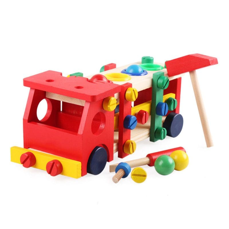 Jeu de Construction en Bois Camion