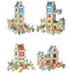 Jeu de Construction en Bois Maison