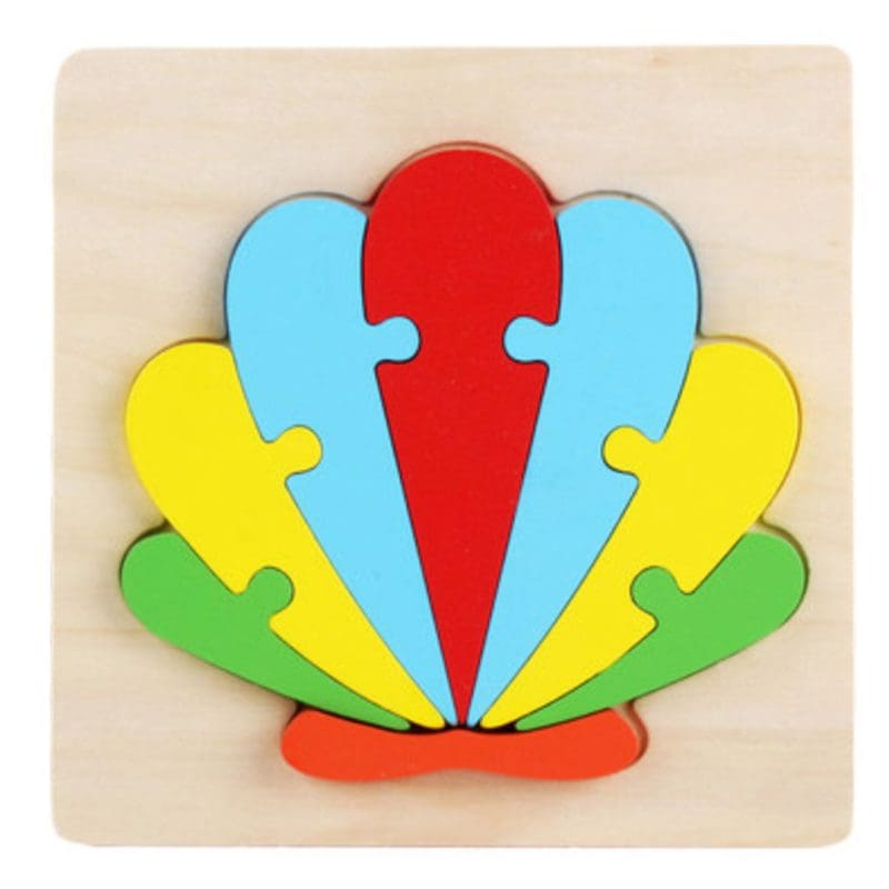 Puzzle en Bois Multicolore